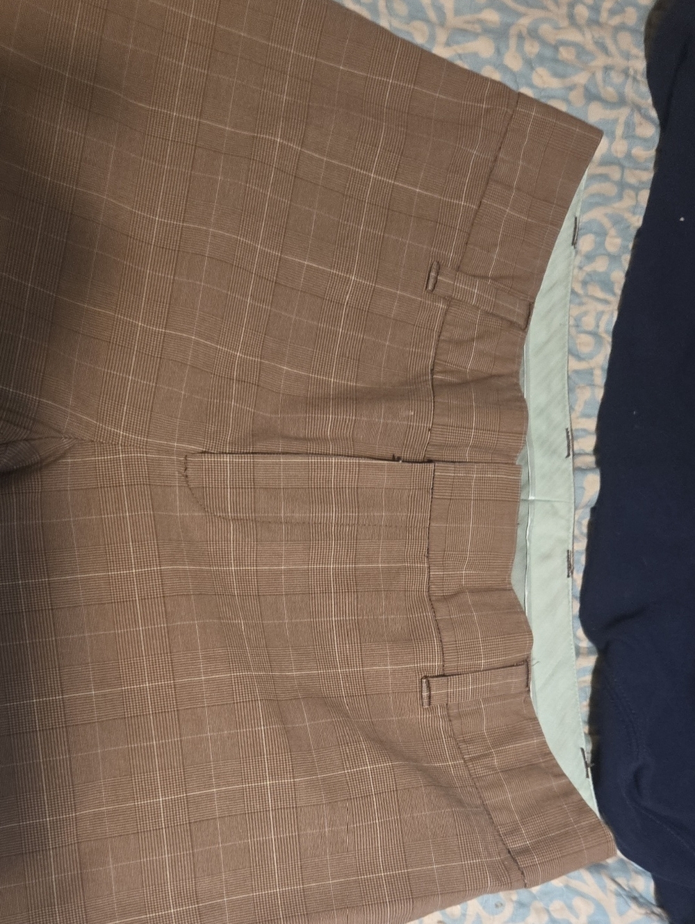 GAP Womens Brown With Hints Of Blue Wide Leg Pants Size8